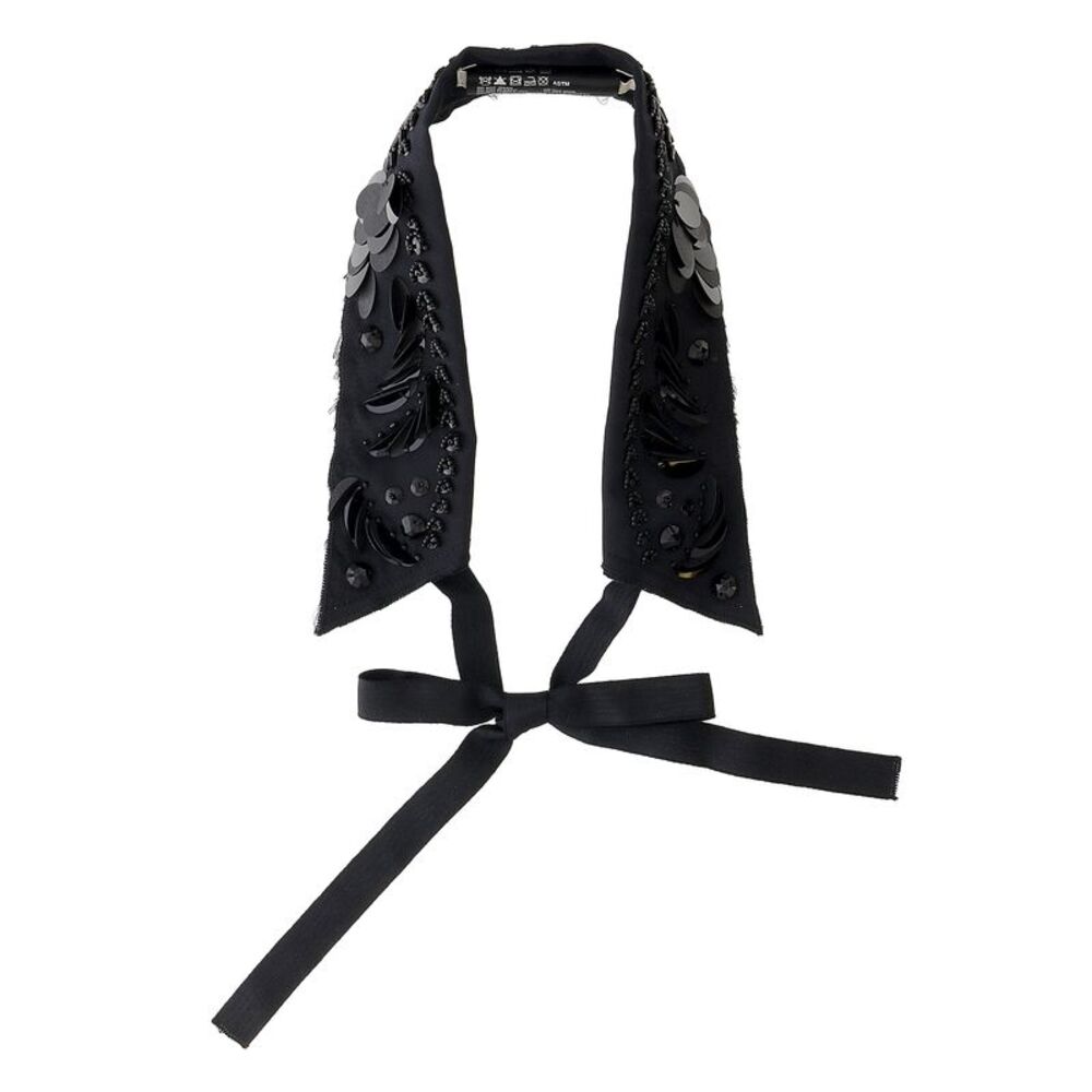 Prada Black Embellished Choker